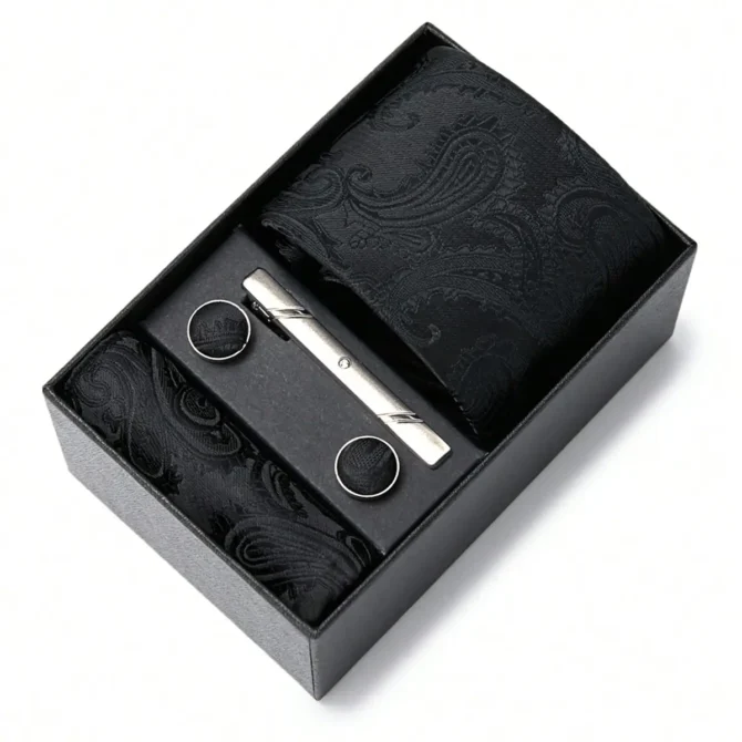 Men’s Tie Luxury Gift Box Sets Black