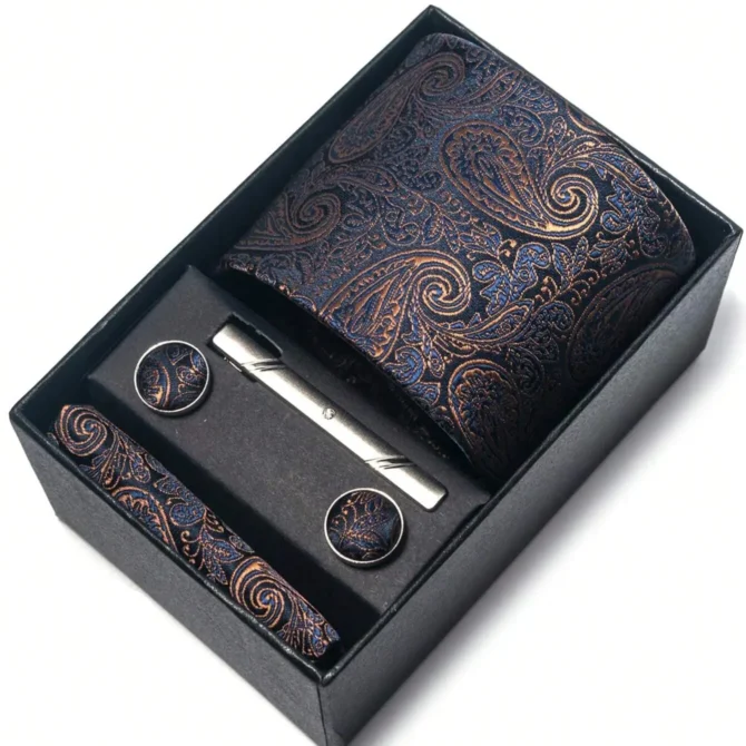 Men’s Tie Luxury Gift Box Set Pesian Art