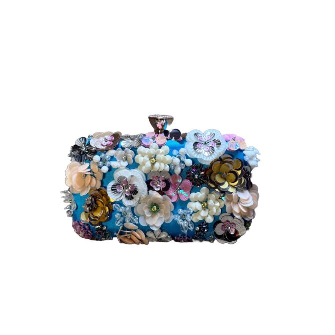 Glamorous Gala Handbag 3D Flowers